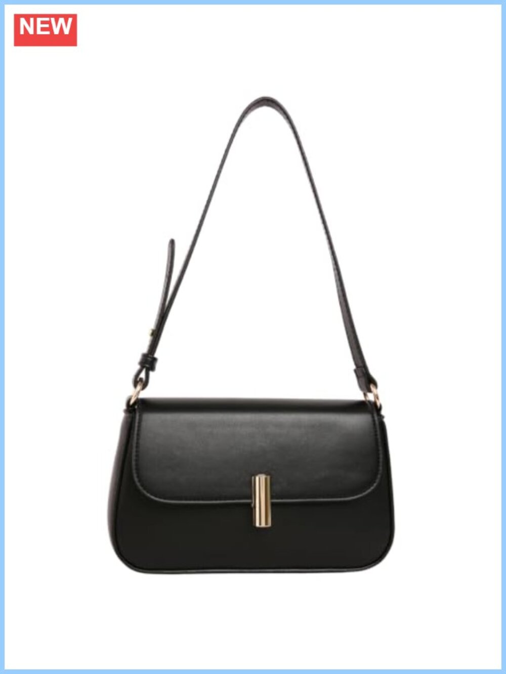 Vegan Leather Small Shoulder Bag Hobo Purse Y2K Underarm Handbag